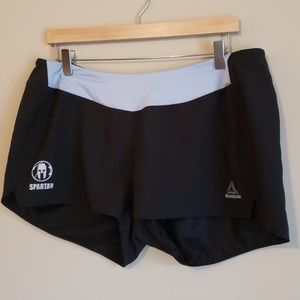 Black Spartan Reebok Shorts